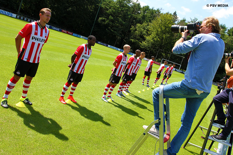 Luuk de Jong wordt hier geportretteerd door huisfotograaf Bob van den Cruijsem | © PSV Media