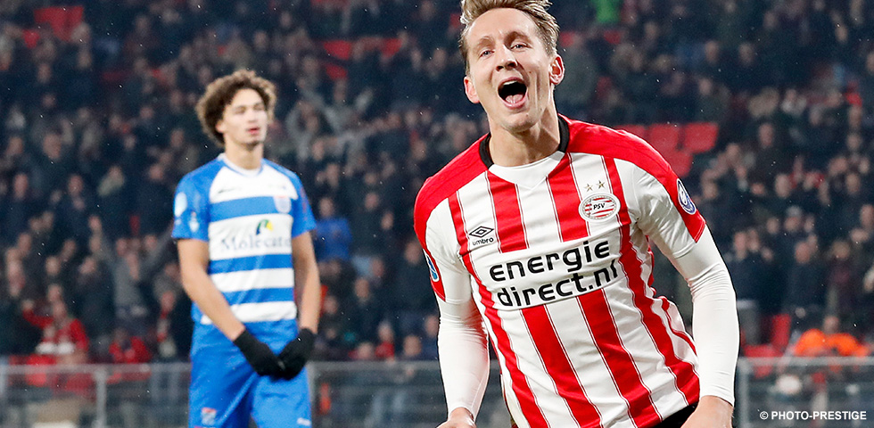 PSV - Luuk de Jong goud waard tegen PEC Zwolle