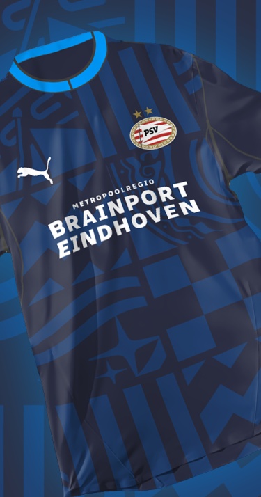 Design Contest | Blauw-geblokt shirt wint PSV Design Contest