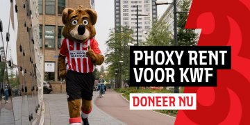 Phoxy rent voor KWF